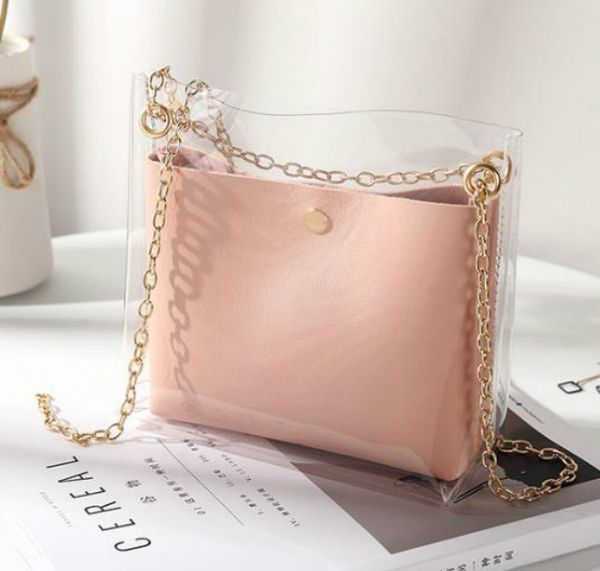 

2020 New Trend Bucket Bag All-match Transparent Jelly Picture Mother Shoulder Bag