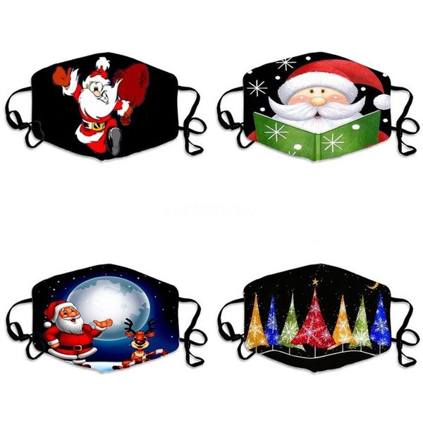 

white non-woven mouth mask anti pollution reathable print face masks#309, Black