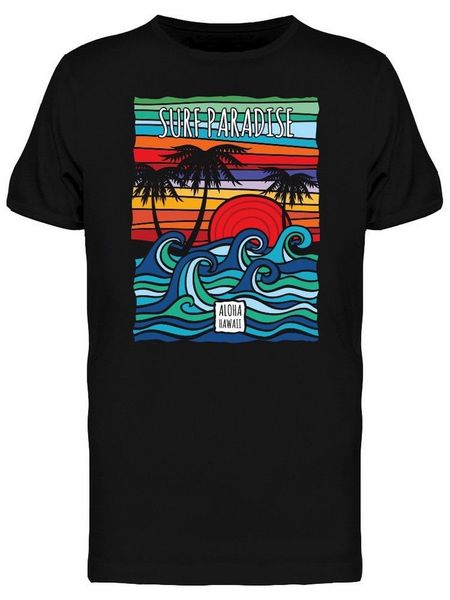 

psychedelic surf paradise aloha men's tee cotton gym sportswear tee shirt 11 colors 8 sizes