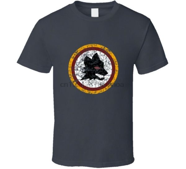 

as roma ultra wolf distressed logo t-shirt