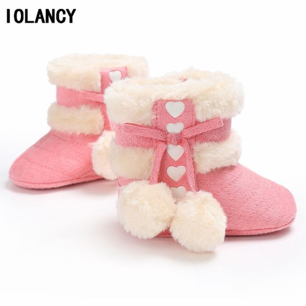 

infant baby boots footwear double ball film cotton fabric christmas snow boot shoes for girls toddler bota infantil bs069, Black;grey