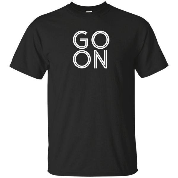 

go on classic black t-shirt for men s-2xl personality custom tee shirt
