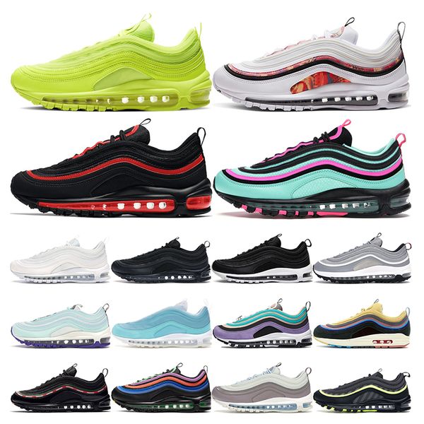 

97 мужские кроссовки кроссовки тройной белый черный сша sean уотерспун south beach volt vintage мозаика женские спортивные тренажеры на откр