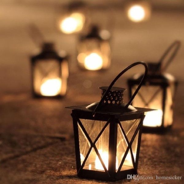 

candle holders black/white metal iron lantern hanging candlestick wedding candelabra centerpieces decoration