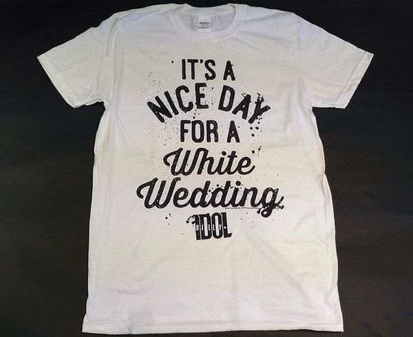 

billy idol white wedding official t shirt / large 2018 summer men's t-shirt fashion 2018 new fashion brand clothing