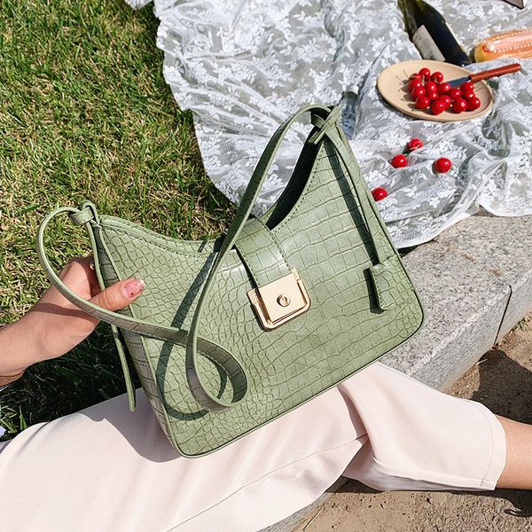 

female crocodile pattern crossbody bags for women 2020 summer casual shoulder bag ladies pu leather small tote bags sac a main