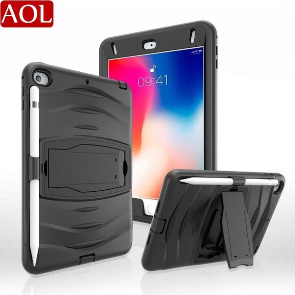 

for ipad mini 5 2019 hybrid duty full body rugged case with pencil holder for ipad mini 4 7.9 shockproof kickstand cover
