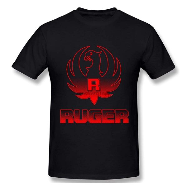 

ruger red logo t shirt 2nd amendment pro gun rights pistol tee black(1