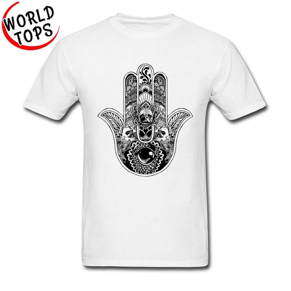

hamsa hand french bulldog personalized t-shirt men's new arrival leisure tee shirt homme guys great epic image t shirt