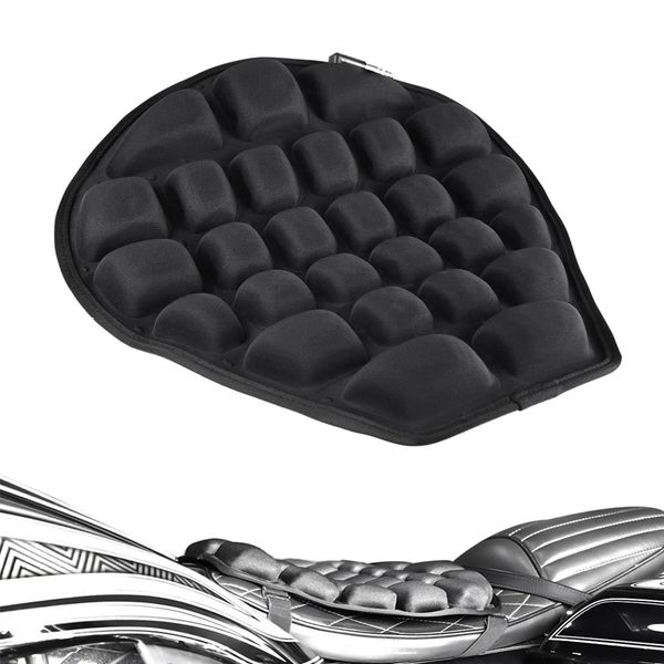 

motorcycle air seat cushion pressure relief ride seat cushion tpu water-fillable pad for cruiser touring saddles