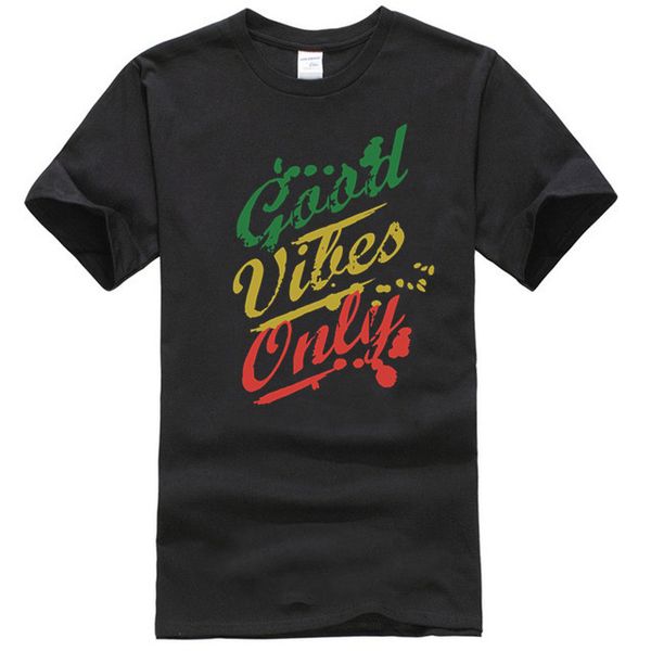 

good vibes only rasta reggae mens womens t shirt