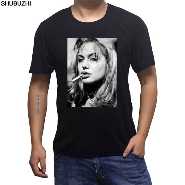 

discount t shirt angelina jolie brad pitt fight club dvd punk ciggy s/m/l/x sbz1129