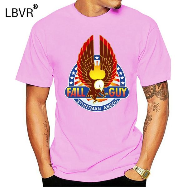 

new fall guy insignia 80s retro stuntman black men's t shirt size s - 3xl retro tee shirt