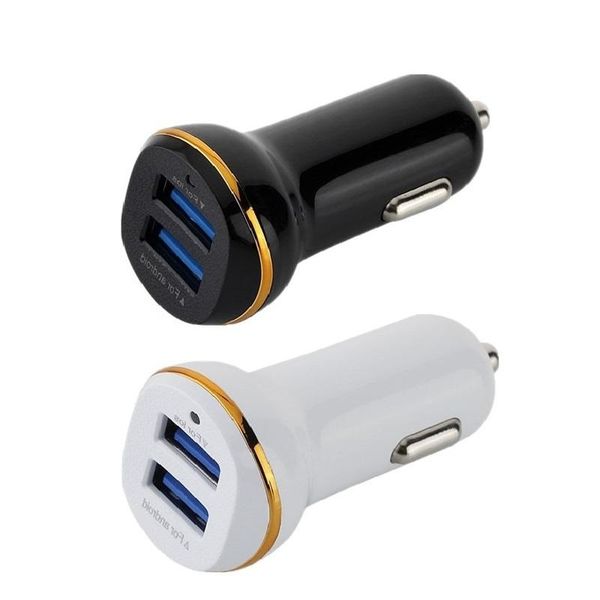 

3.1a car charger adapter chargers for samsung s7 s8 android phone gps mp3