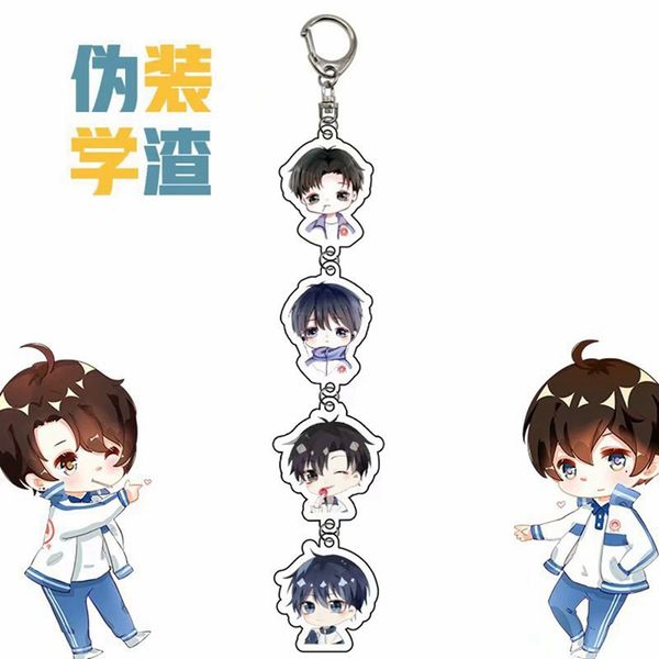 

16 styles many japan anime keychains compilation narute arknights re life in a different world from zero keyings, Silver