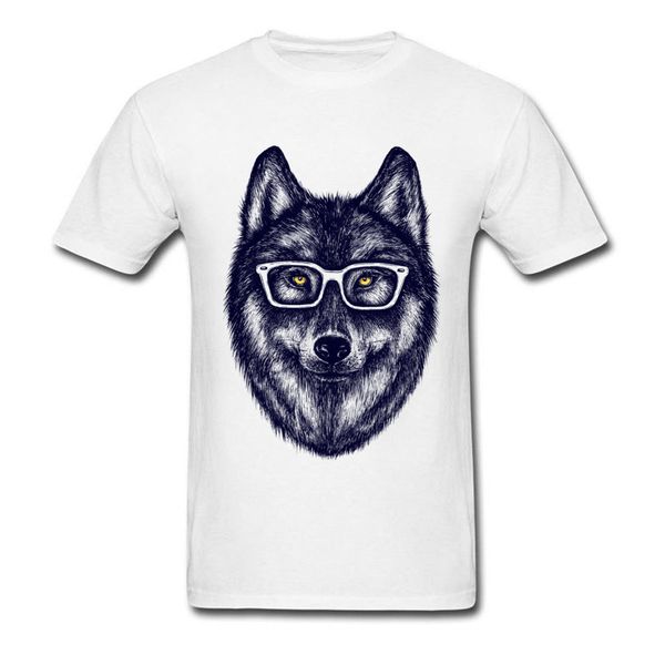 

new coming short sleeve men's t-shirts bookish wolf printed on t shirts awesome design fashion cool tees summer tshirt
