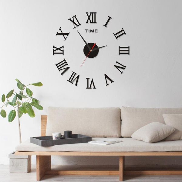 

diy wall clock set modern simple acrylic wall watch modern simple mute clock for household bedroom decoration