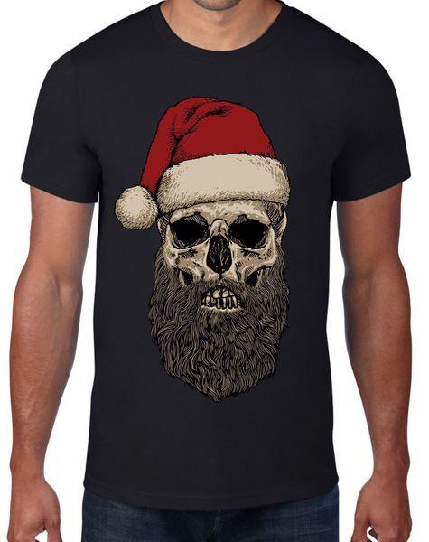 

famous brand design summer new print man cotton fashion santa claus hipster beard christmas men's t-shirtfamily t shirts