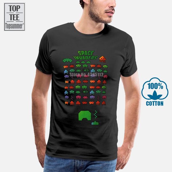 

space invaders t shirt inspired by class r arcade ame new arrivals casual clothing sleeve tshirt homme