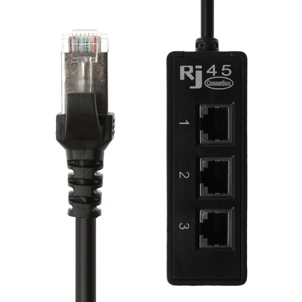 

lan ethernet network connector splitter adapter cable for networking extension 1 male to 3 female