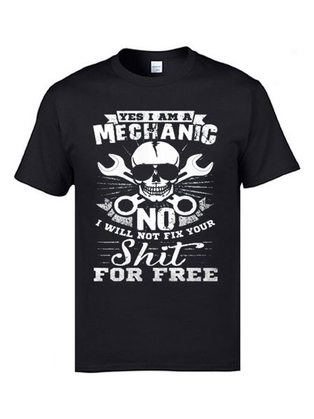 

2019 последние чистый хлопок человек tshirts механик череп сумасшедший печати tshirts лето o шеи короткий рукав мужские топы рубашки xxxl
