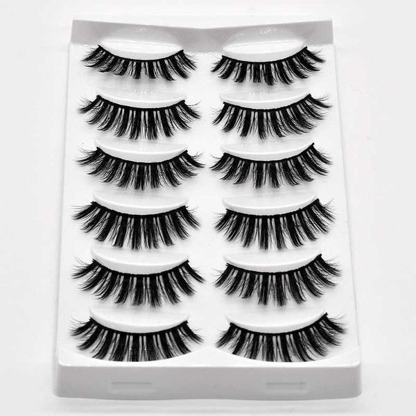

new 6 pairs natural false eyelashes fake lashes long makeup 3d mink lashes eyelash extension mink eyelashes for beauty