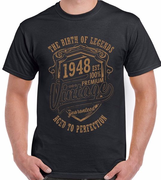 

summer cool funny t-shirt the birth of legendes 1948 hommes 70th anniversaire t-shirt humour 70 ans cadeau summer