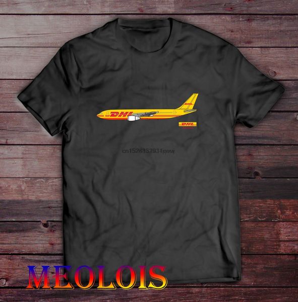 

dhl aviation worldwide logo black or white t shirt mens t-shirt s-2xl