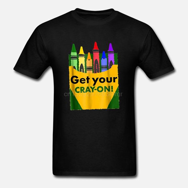 

get your cray-on funny teacher first day of school shirt
