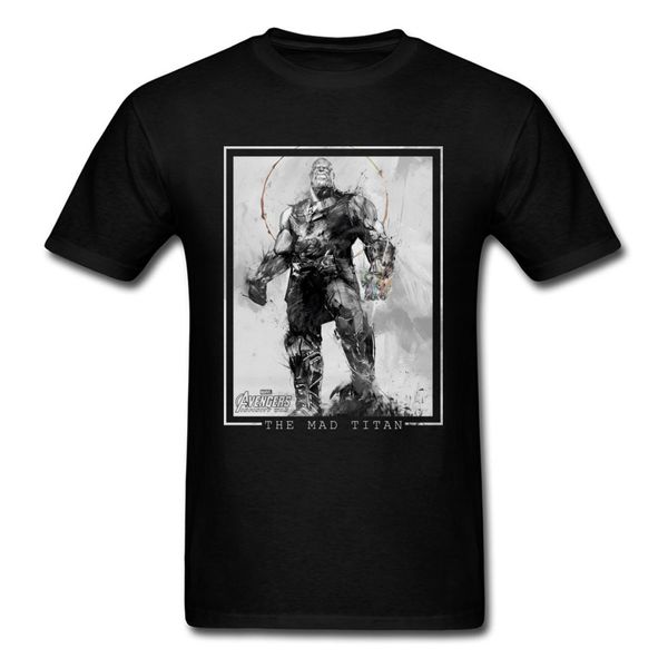 

mad titan thanos t-shirt man tshirt vintage t shirts mens black tees comics character clothes gauntlet father