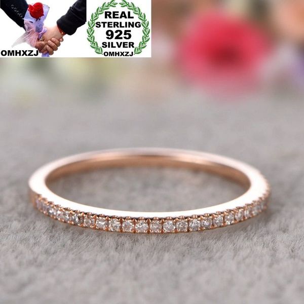 

cluster rings omhxzj wholesale european fashion woman girl party wedding gift zircon 925 sterling silver 18kt yellow rose gold ring rr357, Golden;silver
