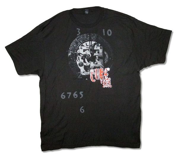 

the cure clock tour 2016 mens black t shirt
