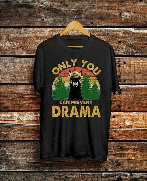 

драма llama только вы можете предотвратить drama black t shirt подарок для menwomen vintage tee shirt
