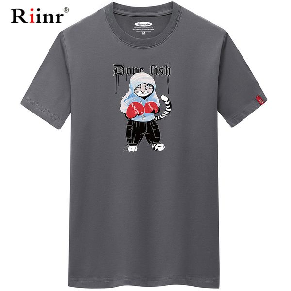 

riinr новой тенниски men summer высокого качество футболка повседневный белый o-образный вырез tshirt mmale мужчина или мальчик лучшего тис