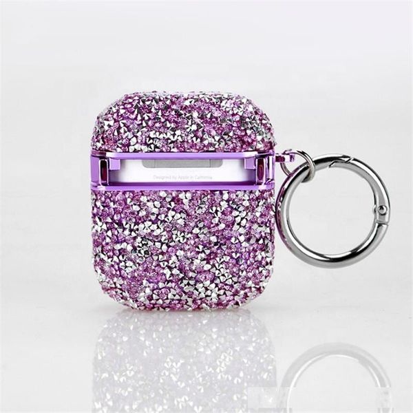 

pouch protective diamond case for apple generation 1 and 2 wireless bluetooth headphone luxury designer cover for aripods 2