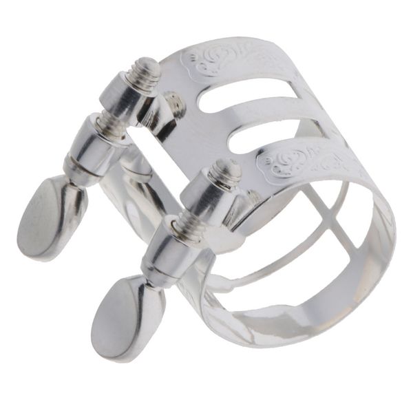 

silver metal saxophone mouthpiece ligature clip for wind instrument parts