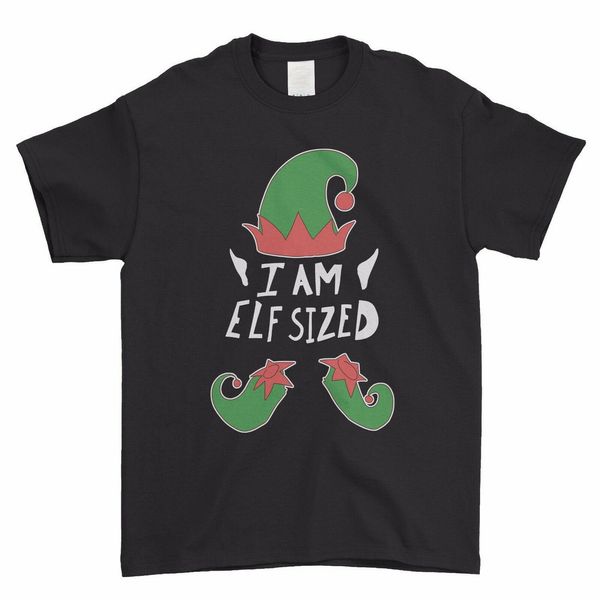 

cute funny christmas not short i am elf size mens tee t shirt tee adults casual t-shirt