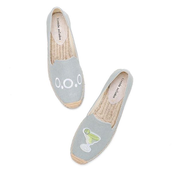 

2020 горячие продажи прямых продаж flat платформа хлопок ткань резина zapatillas mujer вскользь sapatos женщин espadrilles плоские туфли, Black