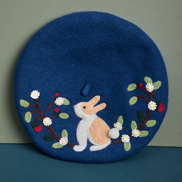 

berets manual baize garden lovely painter cap creative gift, Blue;gray