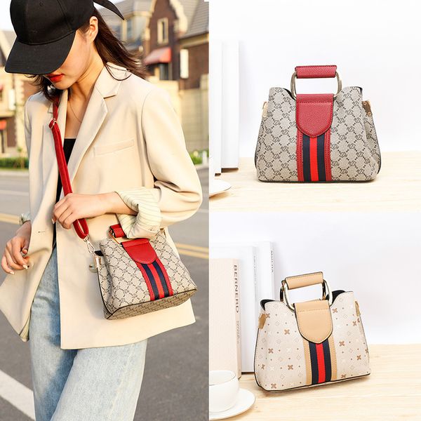 

2020 Ins Women Shoulder Bag Bucket Bag Kazakhstan Excellent Spring and Summer New Handbag Fashion Wild Shoulder Diagonal Small Fresh