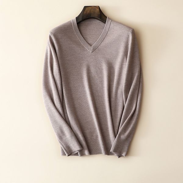 

autumn winter new style 100% merino wool v neck sweaters for man, White;black