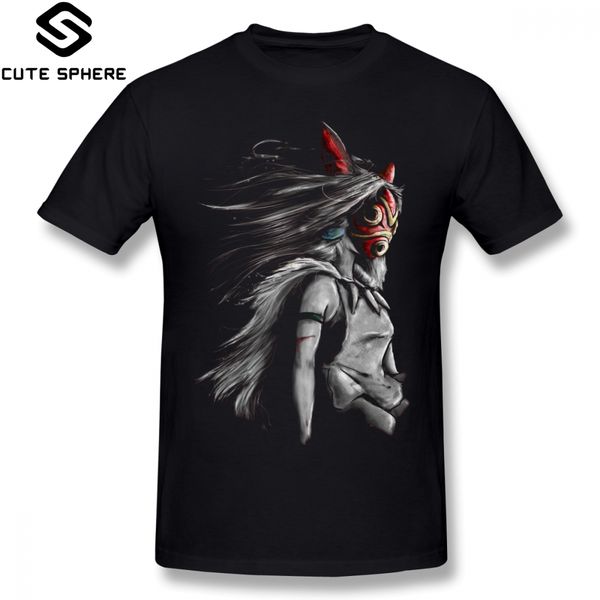 

princess mononoke t shirt mononoke wolf anime tra digital painting t-shirt fun 6xl tee shirt basic short sleeves print tshirt