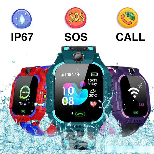 

kids q19 smart watch wateproof lbs positioning lacation sos camera baby smart watch voice chat smartwatch with sim card for smartphone