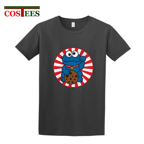 

vintage cookie monster t shirt men sesame street novelty anime t-shirt homme design brand clothing mens manga fitness retro tees