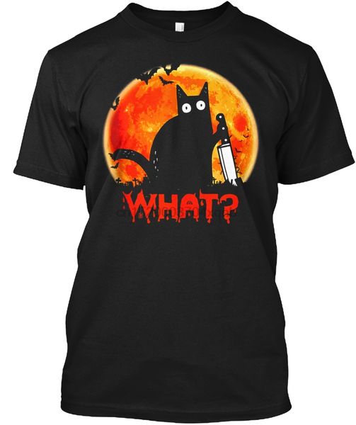 

men t shirt murderous black cat with knife halloween(1) women tshirt
