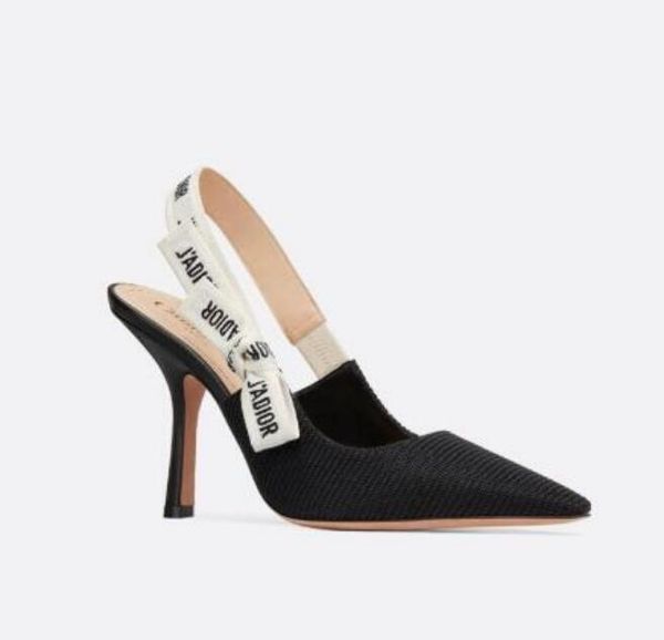 

2020 new classic fashion women sandals designer sandals designer heels mesh fabric leather material original box size 35-42, Black