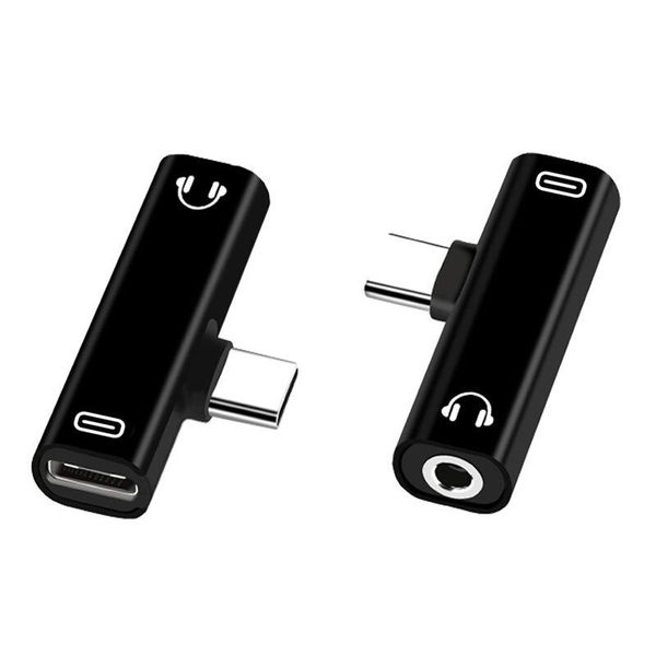 

2 in i type c to type c 3.5mm jack headphone audio charge splitter adapter cable converter for huawei p20 pro xiaomi