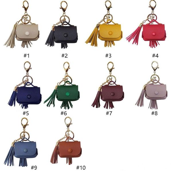 

soft leather case protective for apple airpods pro 2 1 bluetooth earbuds case shell with tassels