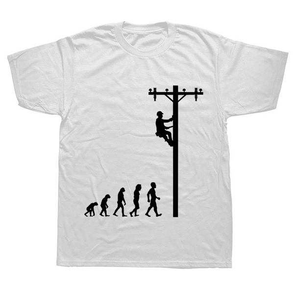 

evolution of lineman funny electrician t shirt gift