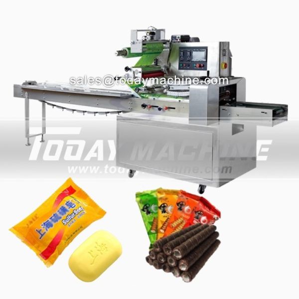 

low cost factory price high speed manual automatic small mini automatic flow pack horizontal rotary food pillow packing machine